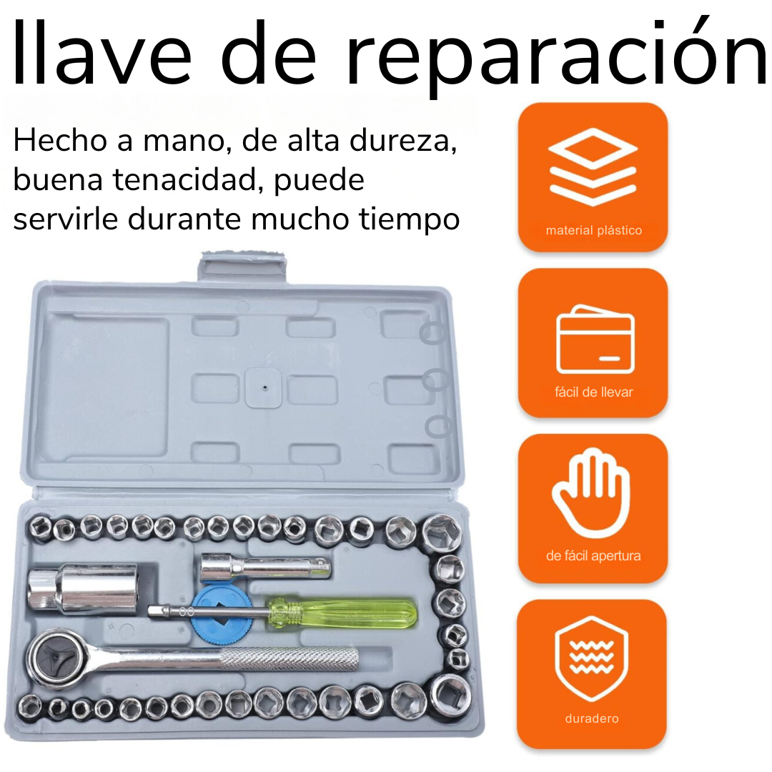 Combo Moto Sierra + Juego de Llaves de Carraca Plus: ¡La Potencia y Versatilidad que Necesitas