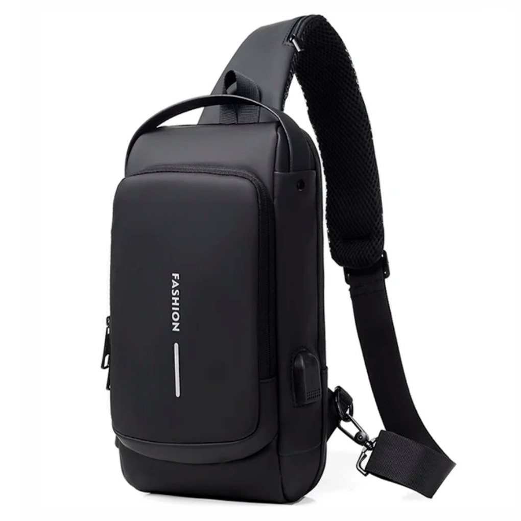 Bolso Bandolera USB Antirrobo y Impermeable