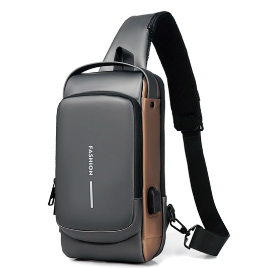 Bolso Bandolera USB Antirrobo y Impermeable