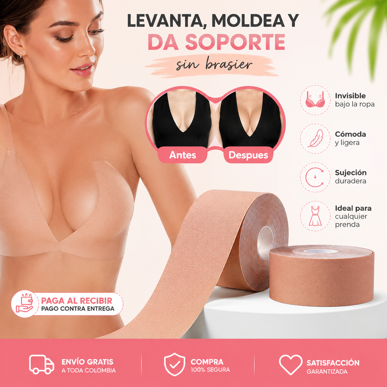 Cinta Boob Tape - La cinta que transforma tu look.