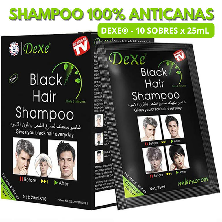 Poderoso Shampoo Black Hair – Cabello negro, joven y radiante en minutos! 🖤
