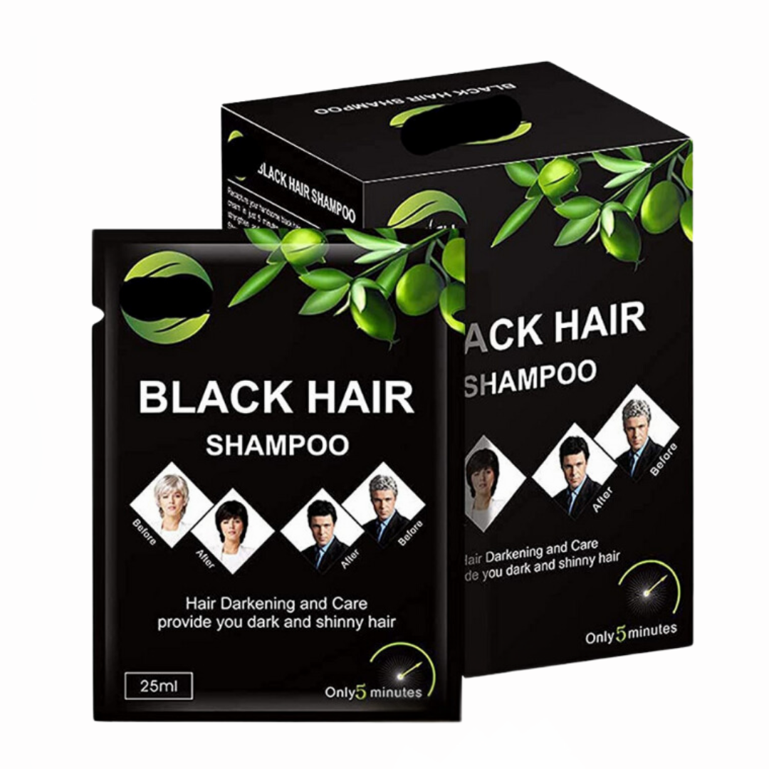 Poderoso Shampoo Black Hair – Cabello negro, joven y radiante en minutos! 🖤