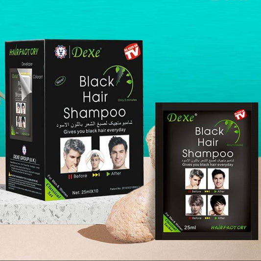 Poderoso Shampoo Black Hair – Cabello negro, joven y radiante en minutos! 🖤