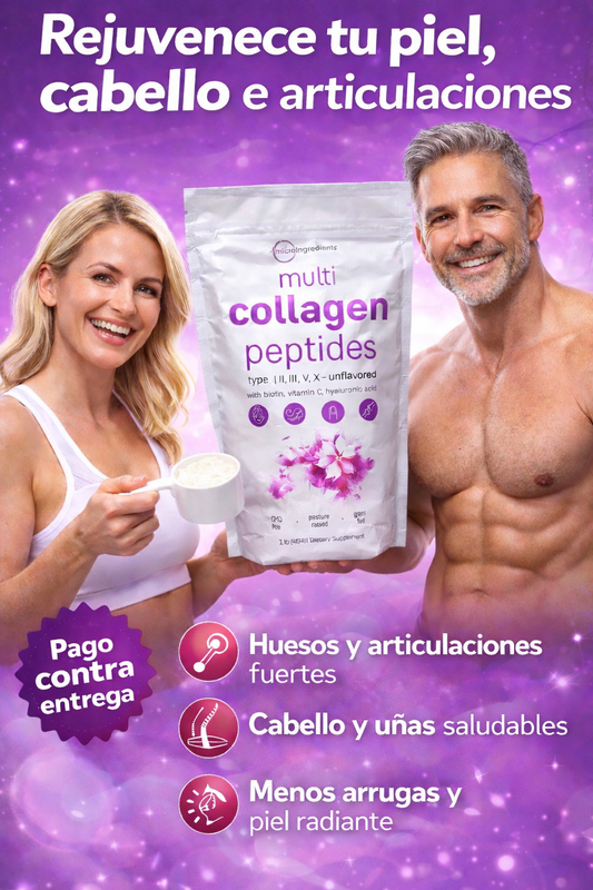 Multi Collagen Peptides: Apoyo diario para sentirte y verte mejor.